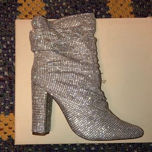 Sparkling slouchy boot